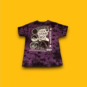 Vitriol Chaos Mayhem Devil In The Details Purple tie Dye T-shirt